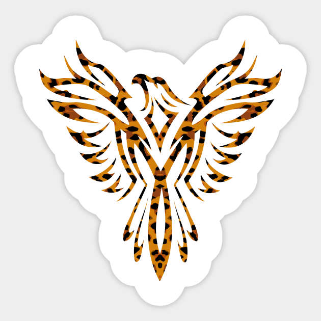 Phoenix Leopard Sticker by hudayadi